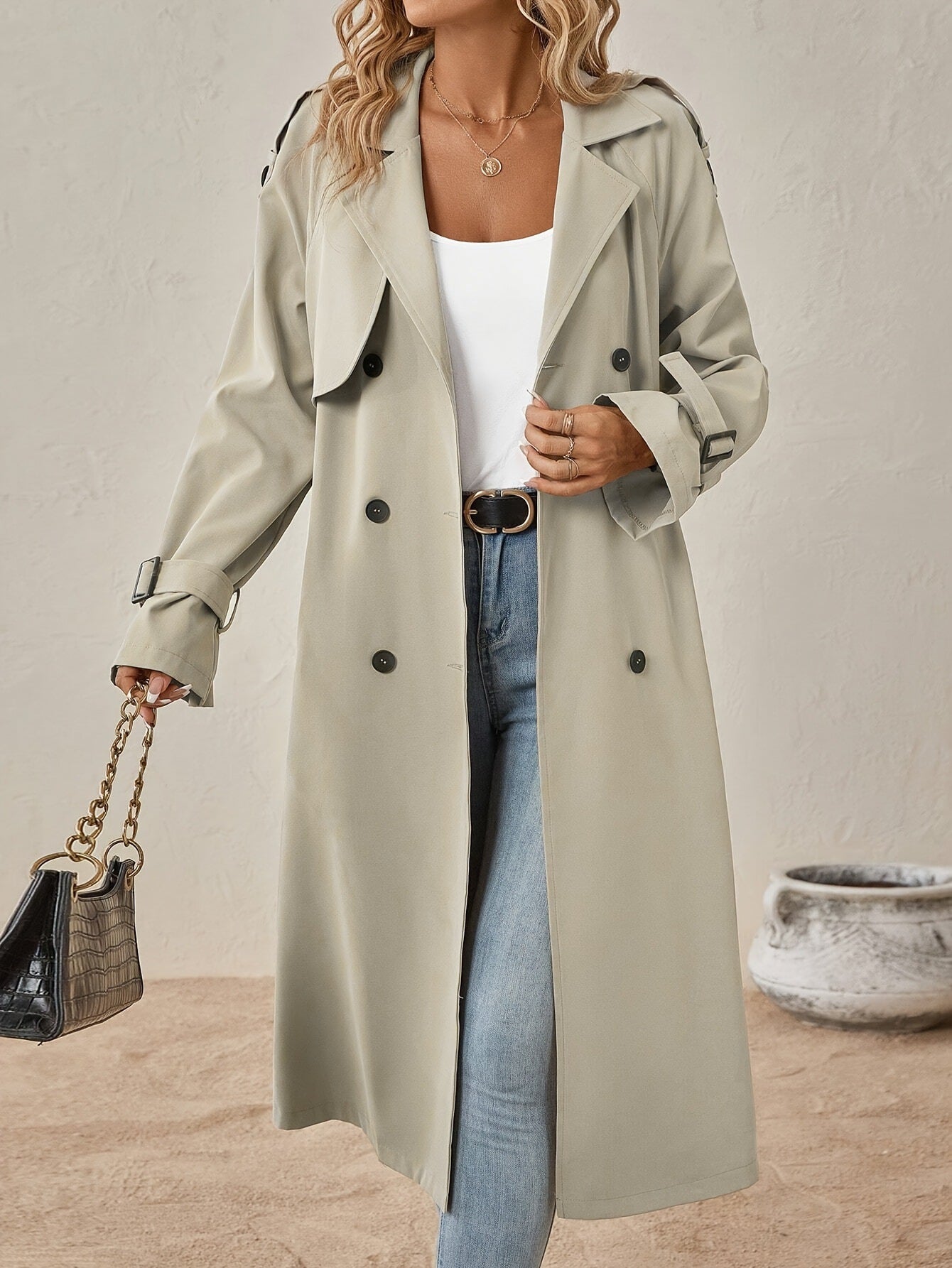 Belt Trench Coat Women's